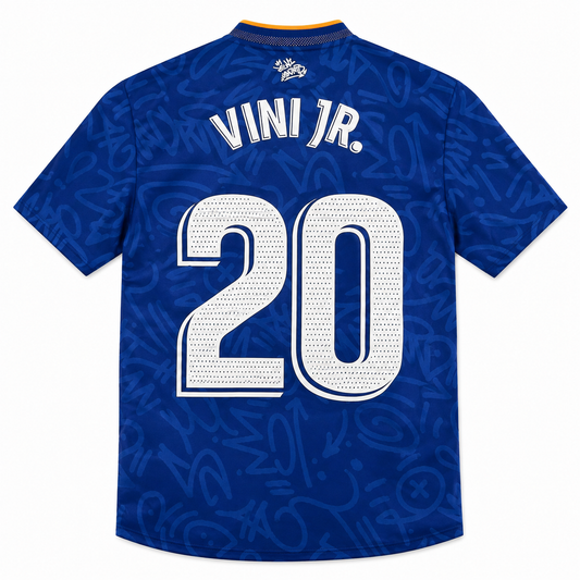 Vinícius Jr. Signed & Inscribed Real Madrid Jersey – 2021/22 Away Match Issue (Autographed)