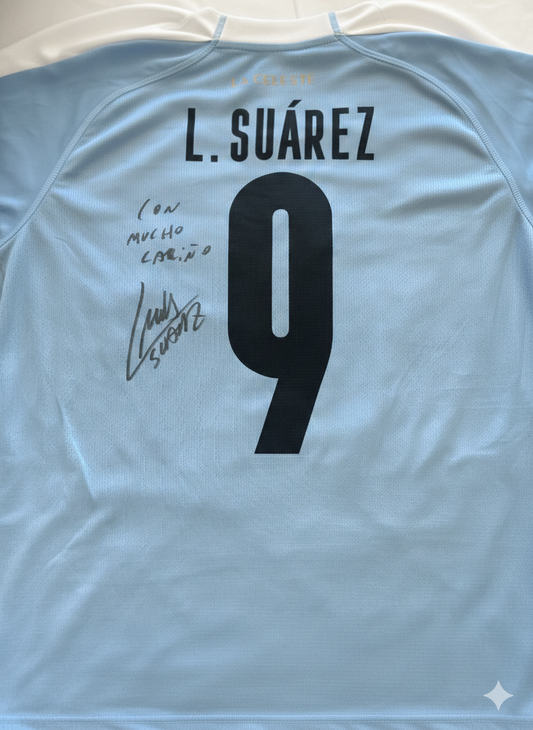 Luis Suárez Signed Uruguay National Team Jersey