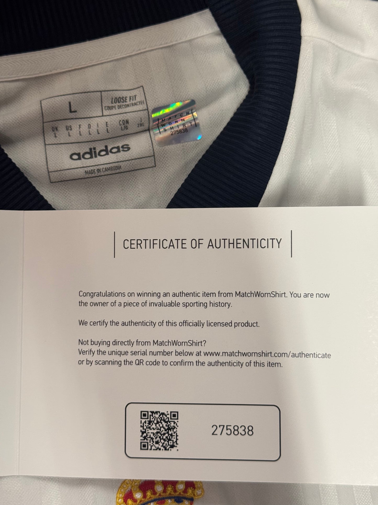 Roberto Carlos Signed Real Madrid Jersey