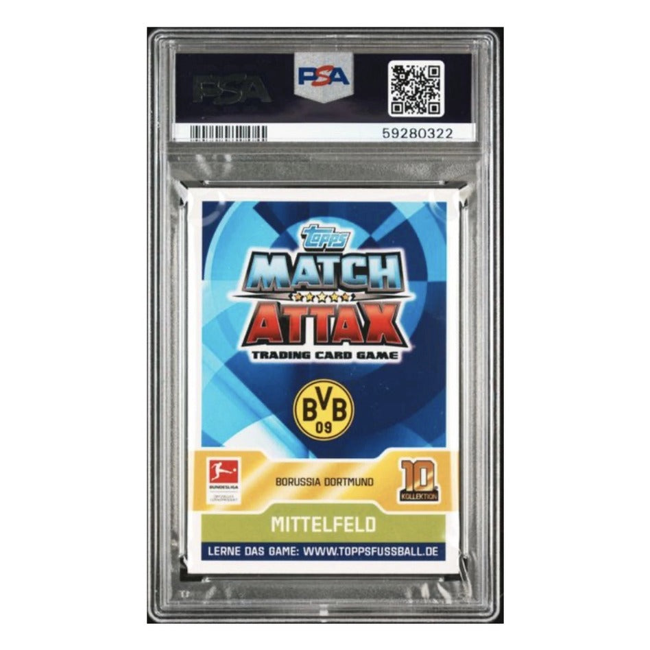 2017-18 Topps Match Attax Bundesliga #L22 Christian Pulisic German Limited Edition PSA 9 - reverse