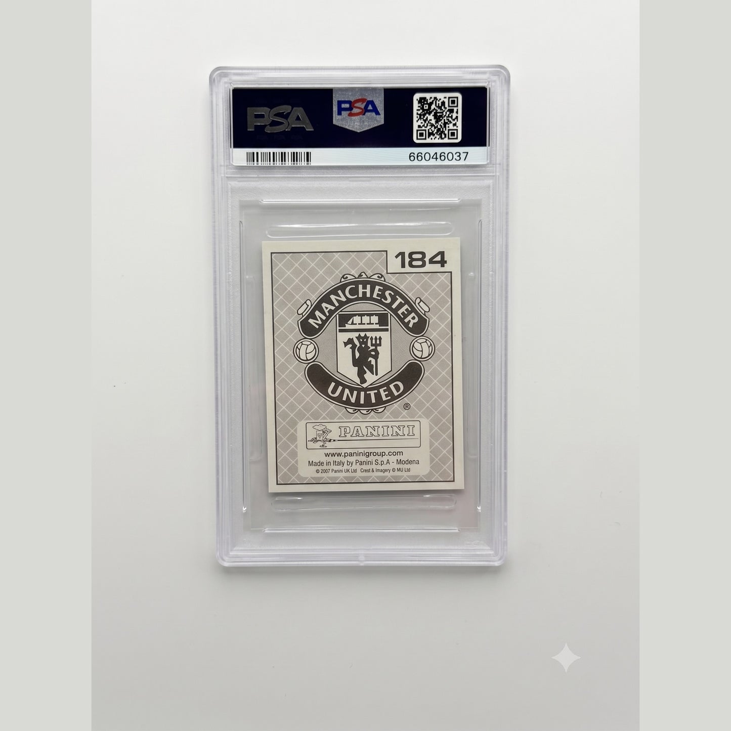 2007 Panini Manchester United Stickers #184 Cristiano Ronaldo PSA 9