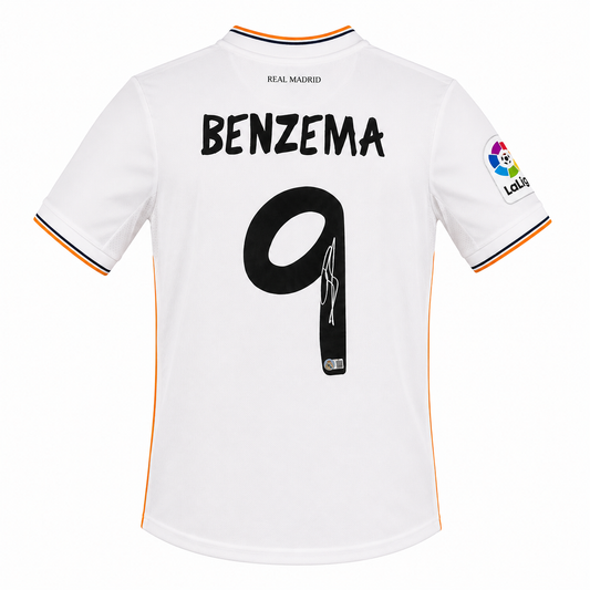 Karim Benzema Signed 2013/14 Real Madrid Player Issue Jersey