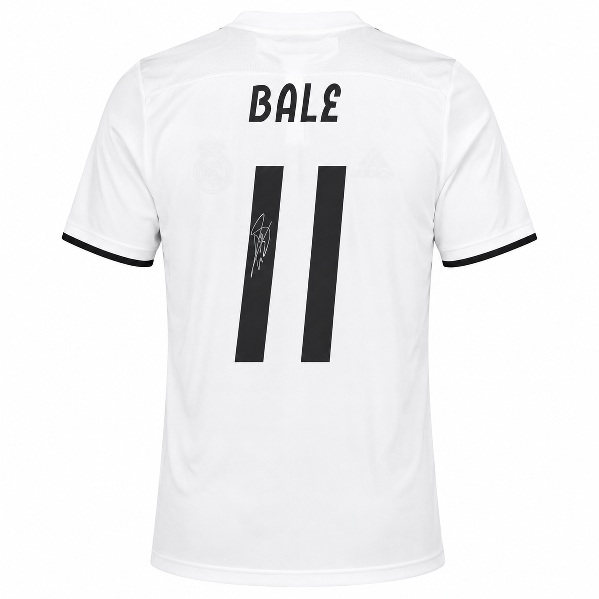 Gareth Bale Back Signed Real Madrid 2018-19 Home Shirt