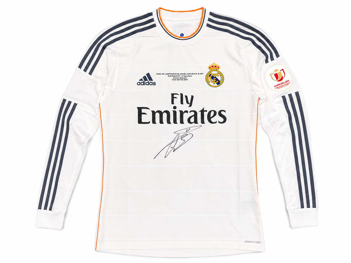 Gareth Bale Signed 2013/14 Copa Del Rey Final Real Madrid Player Issue Kit