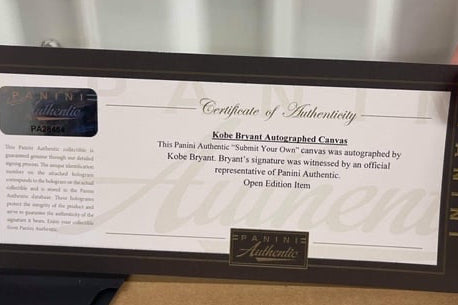 Kobe Bryant Signed 1-of-1 Original Custom Painting