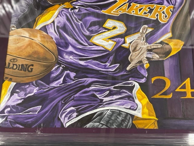 Kobe Bryant Signed 1-of-1 Original Custom Painting