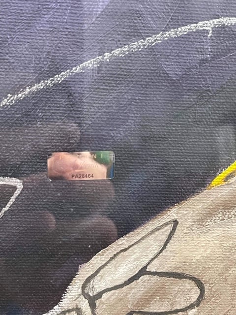 Kobe Bryant Signed 1-of-1 Original Custom Painting