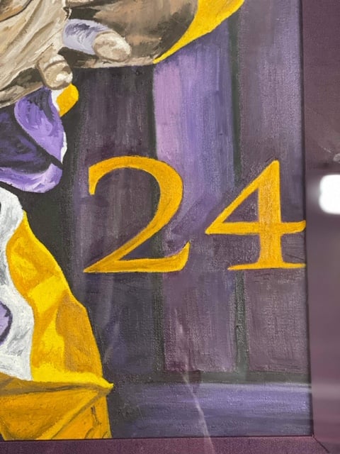 Kobe Bryant Signed 1-of-1 Original Custom Painting