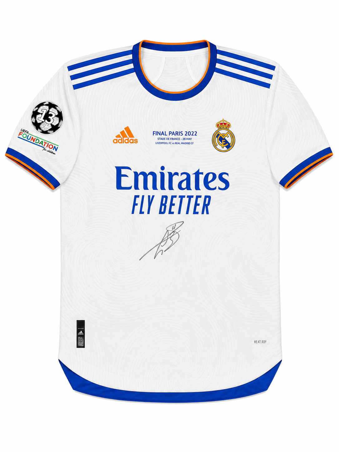 Real Madrid 21/22 Champions League Final Player Issue Jersey Signed by Gareth Bale