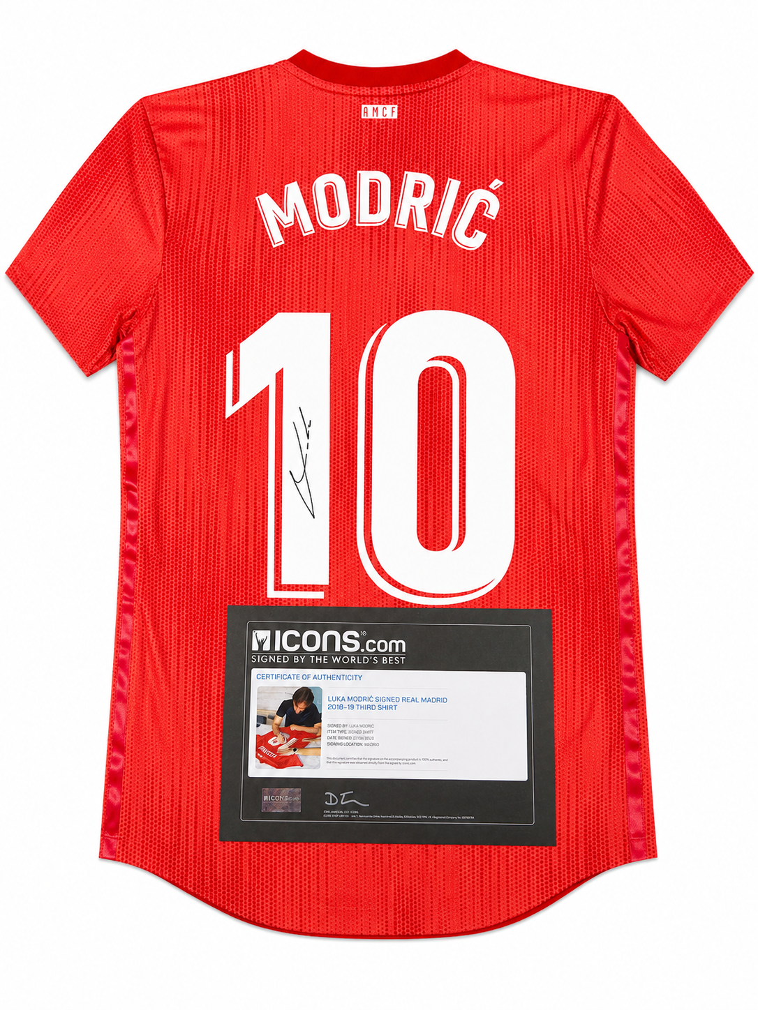 Luka Modric Match-Issued Signed Real Madrid 2018/19 Third Shirt w/ ICONS COA