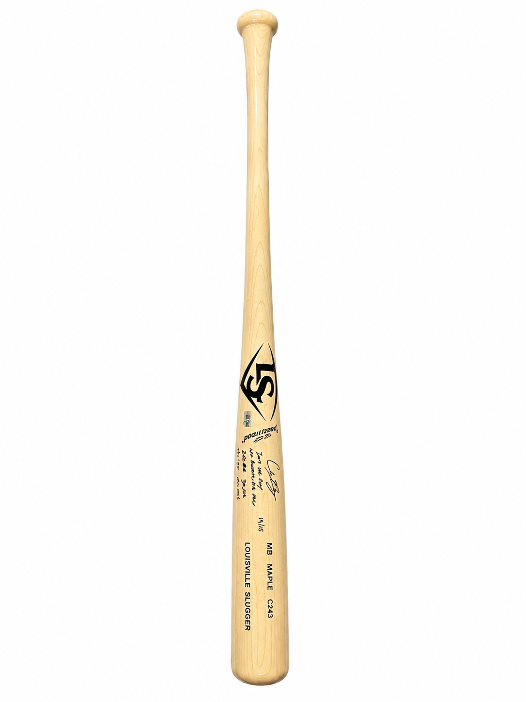 Cody Bellinger Signed and Inscribed Limited Edition Bat w/ 6 Inscriptions
