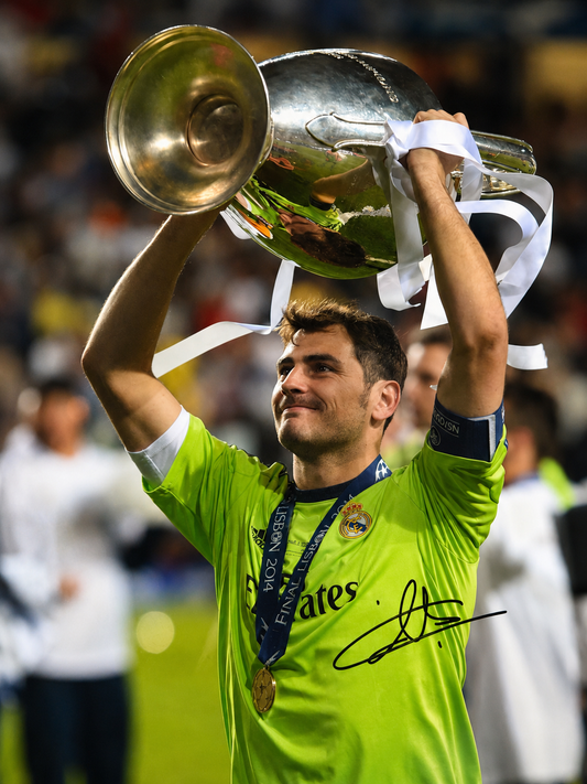Iker Casillas Signed Real Madrid Photo -&nbsp; 2014 UEFA Champions League Winner
