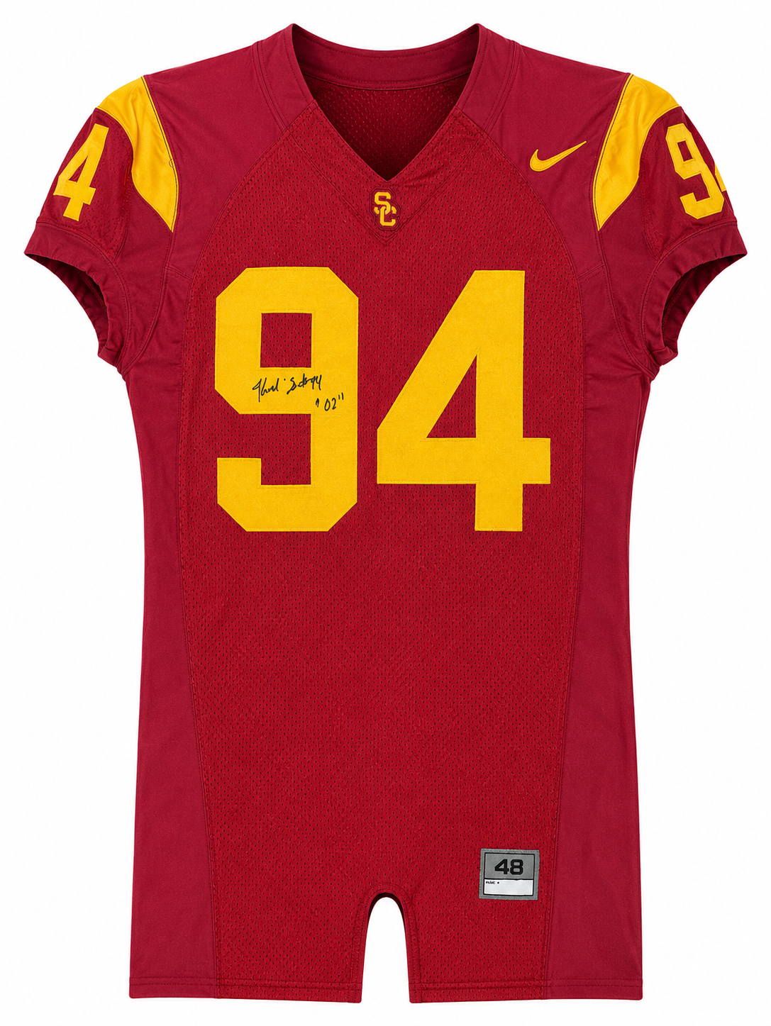Kenechi Udeze Signed Game Worn USC Trojans Football Jersey