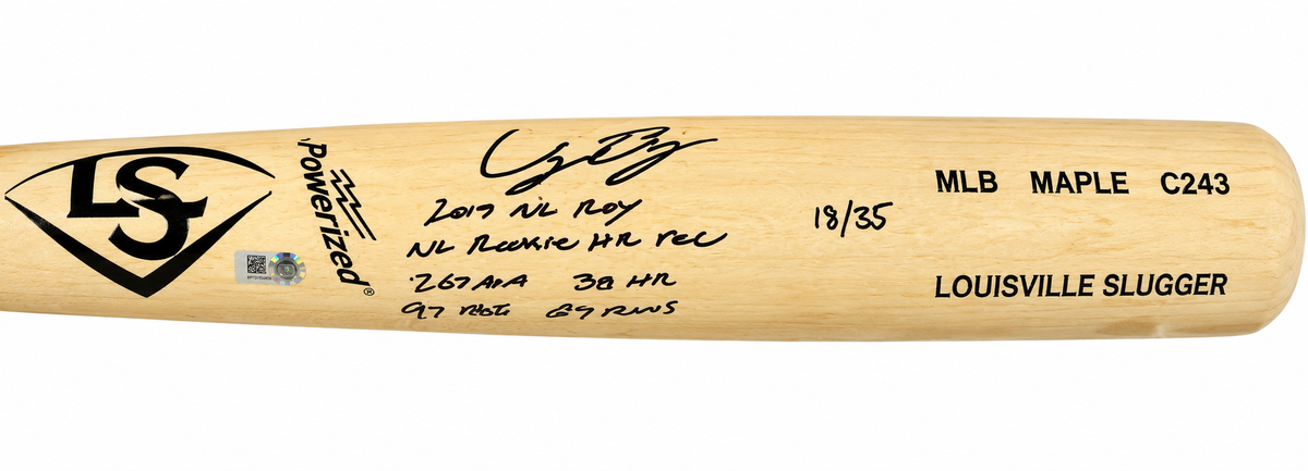 Cody Bellinger Signed and Inscribed Limited Edition Bat w/ 6 Inscriptions