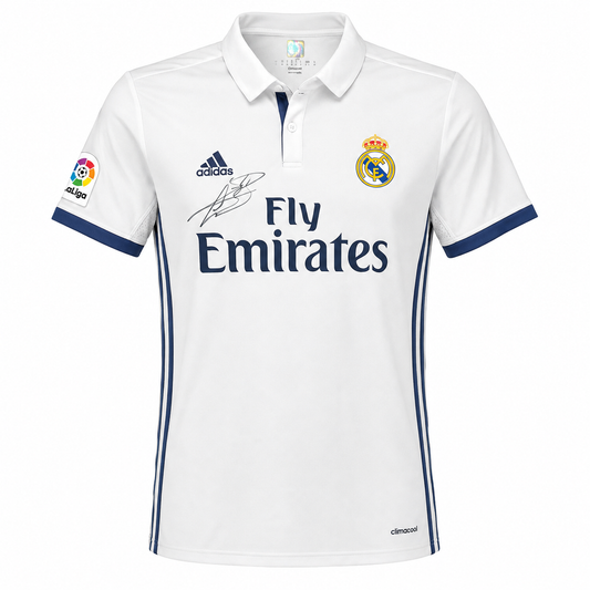 Gareth Bale Signed 2016/17 Real Madrid Jersey — Photo Shoot Worn