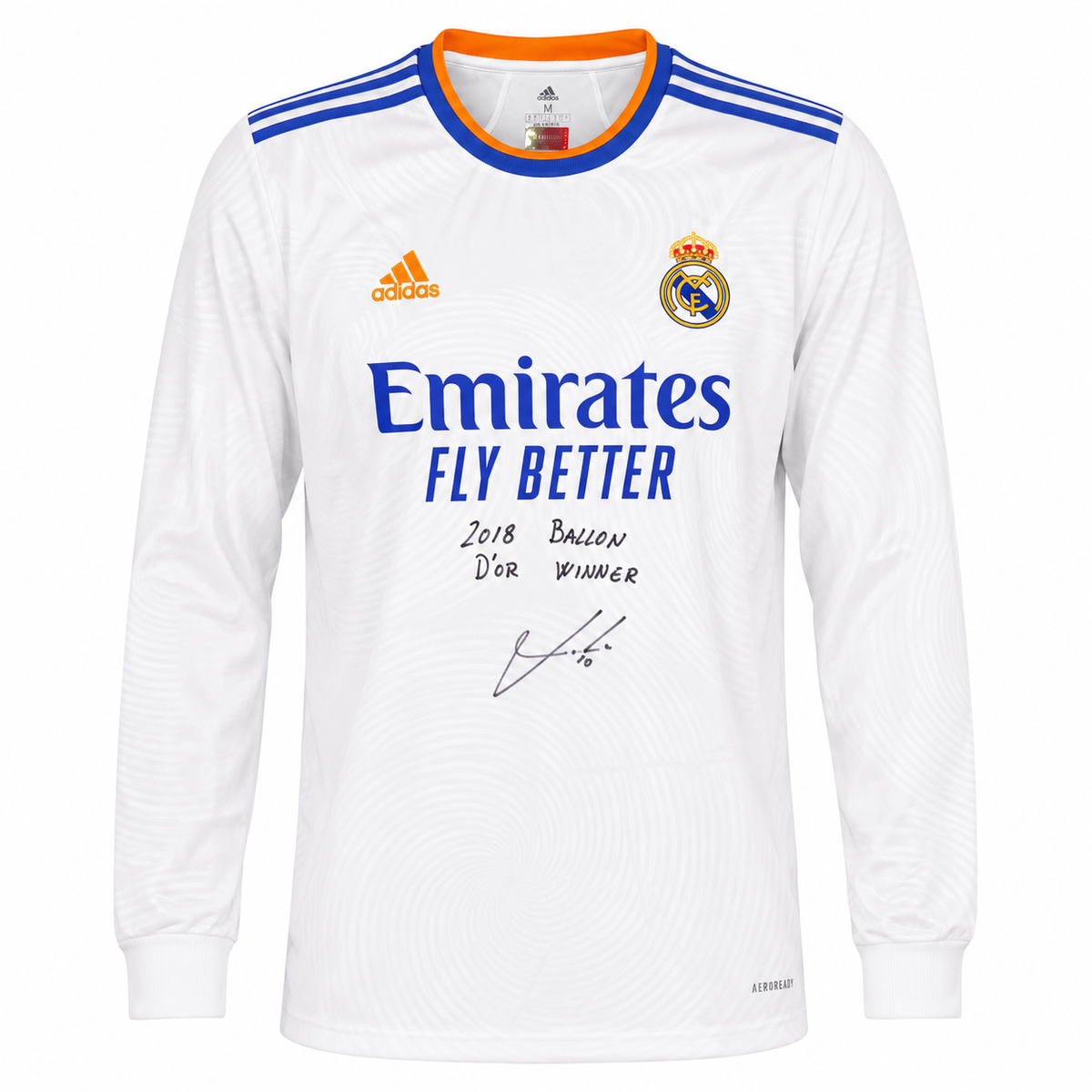 Luka Modrić Signed Real Madrid Jersey W/ “2018 Ballon d’Or Winner” Inscription