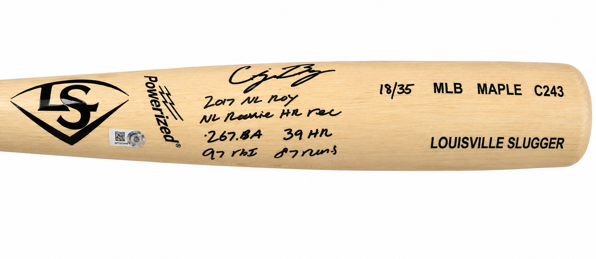 Cody Bellinger Signed and Inscribed Limited Edition Bat w/ 6 Inscriptions