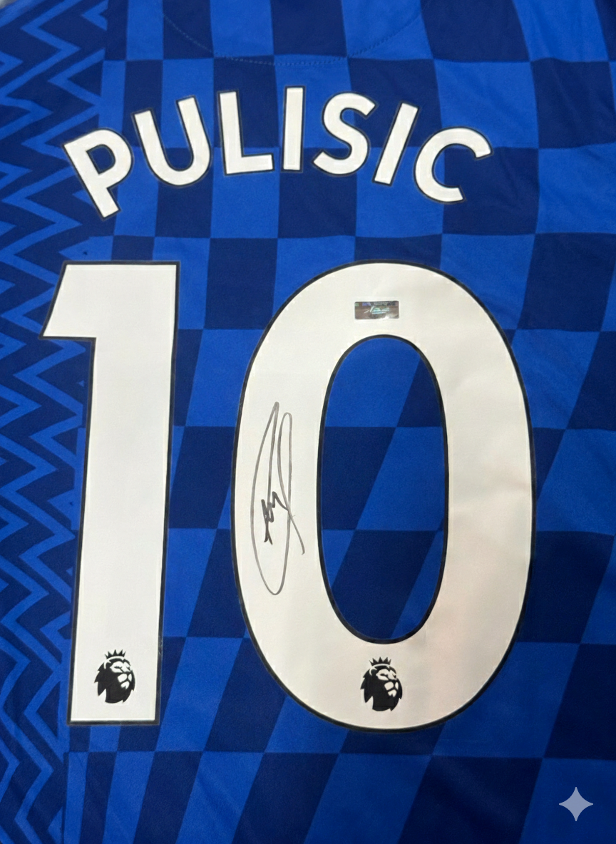 Christian Pulisic Autographed 2021/22 Chelsea Jersey – Panini Certified