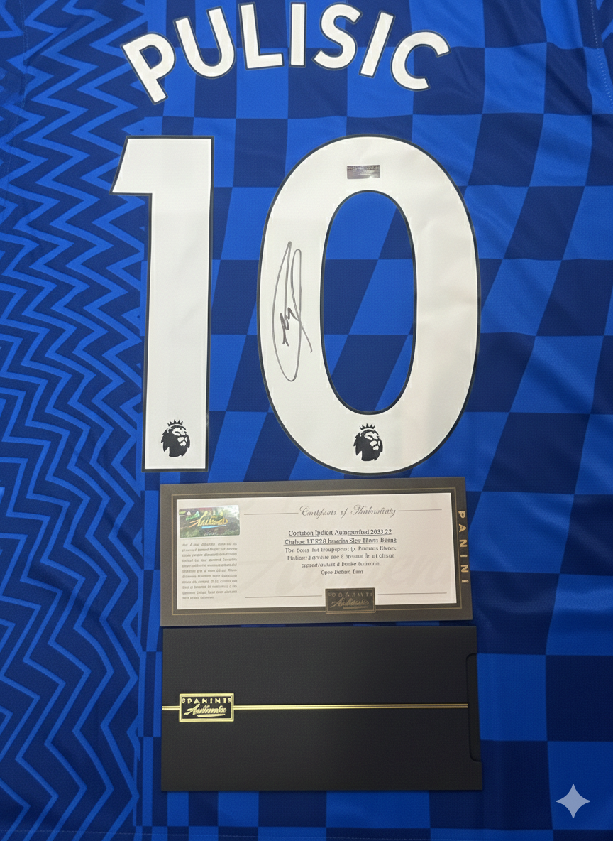 Christian Pulisic Autographed 2021/22 Chelsea Jersey – Panini Certified