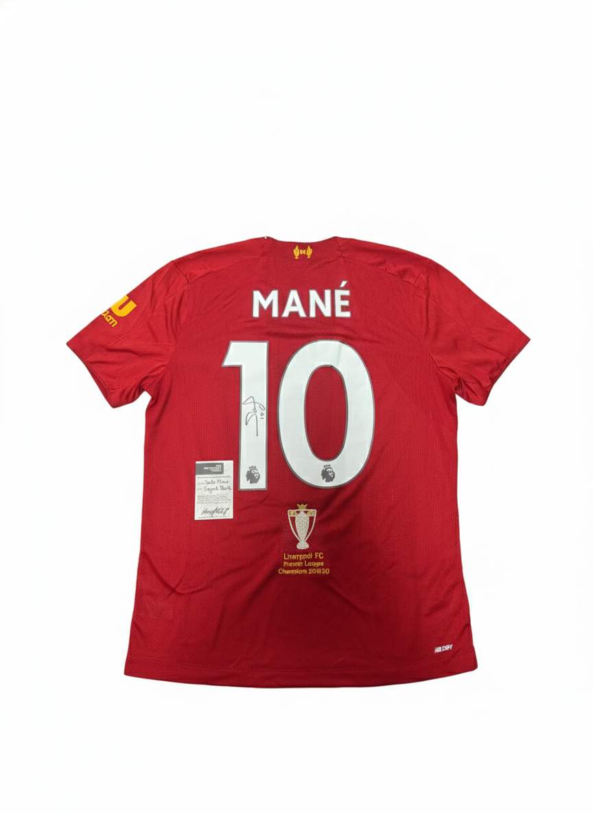 Sadio Mané Signed Liverpool FC 2019/20 Premier League Champions Jersey