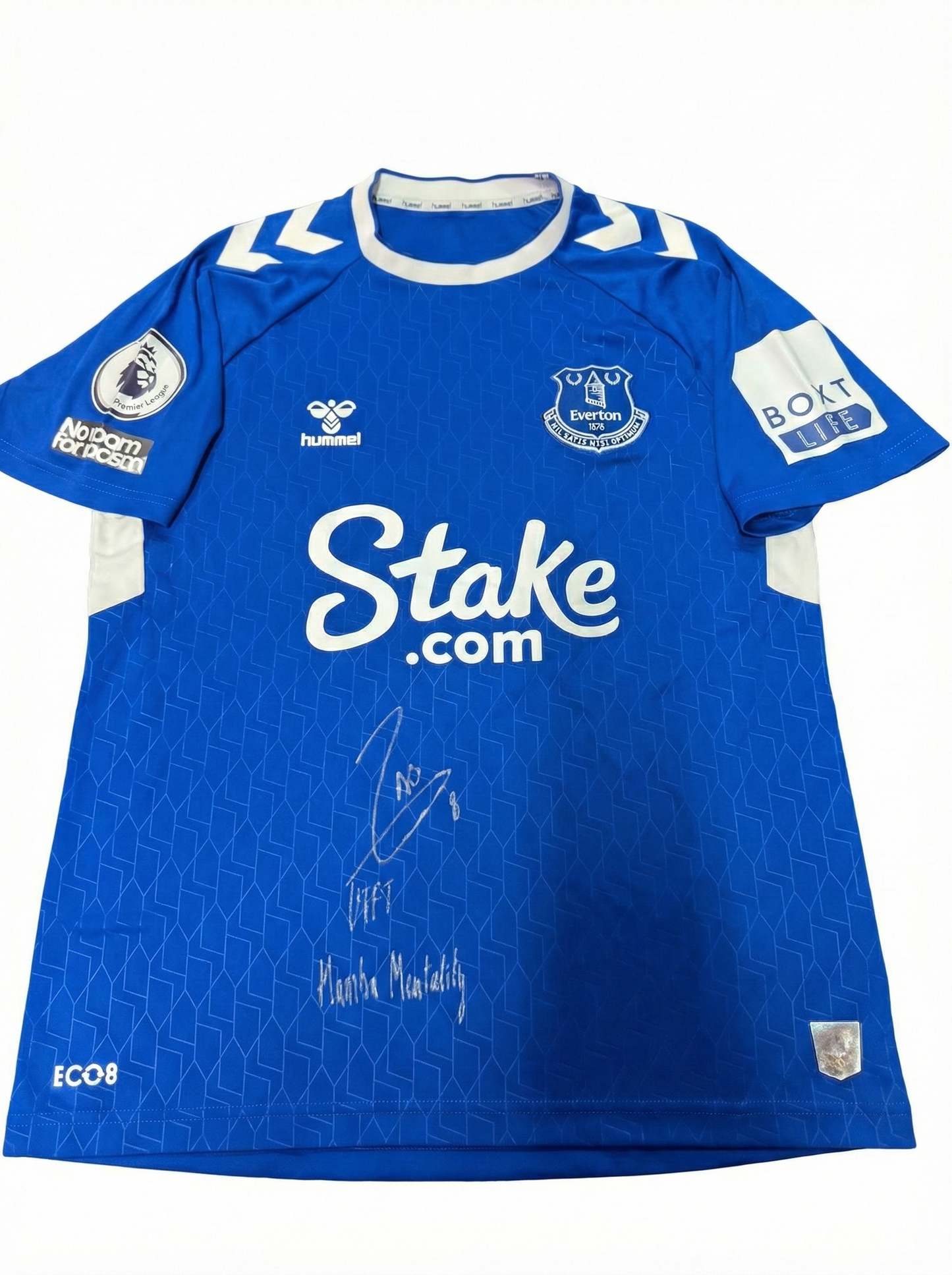 Amadou Onana Match-Issued Everton Jersey – “Mamba Mentality” Inscription