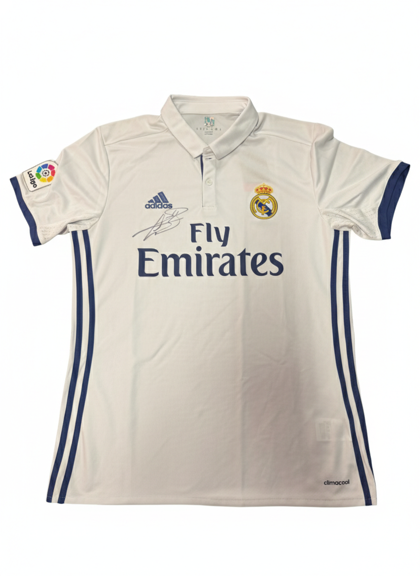 Gareth Bale Signed 2016/17 Real Madrid Jersey — Photo Shoot Worn