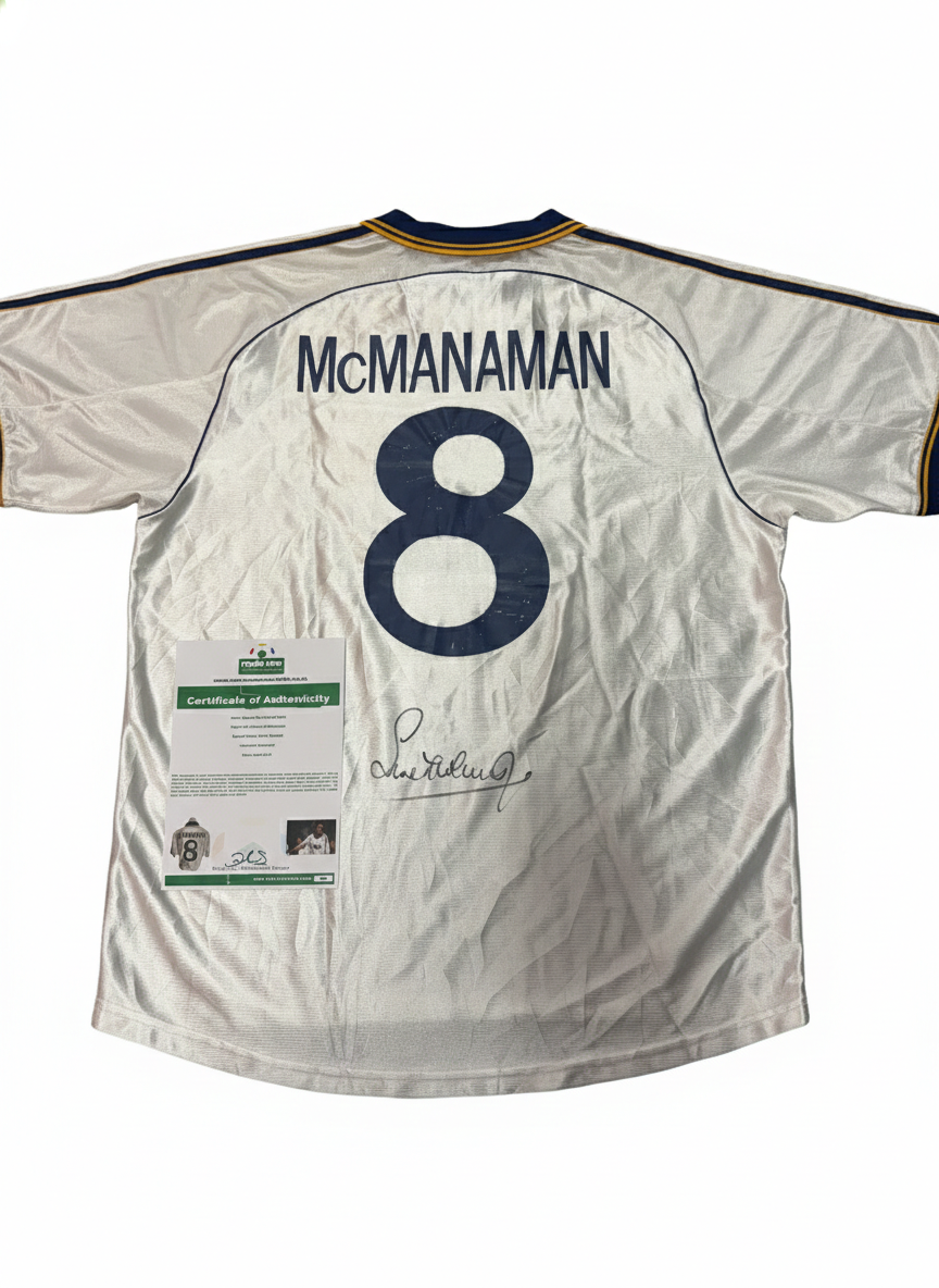 Steve McManaman Signed Real Madrid #8 Jersey