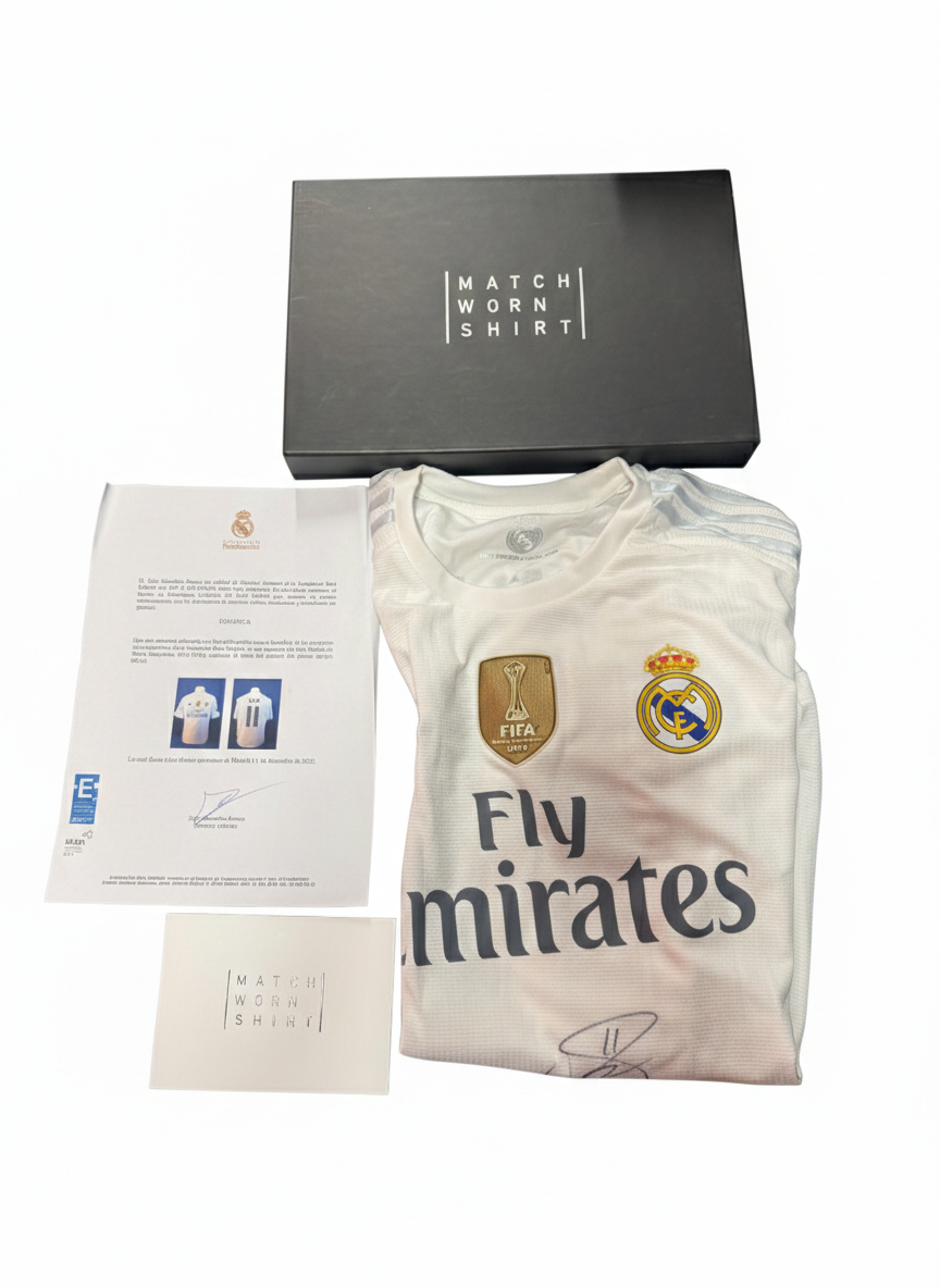 Gareth Bale Autographed 2015/16 Real Madrid Jersey