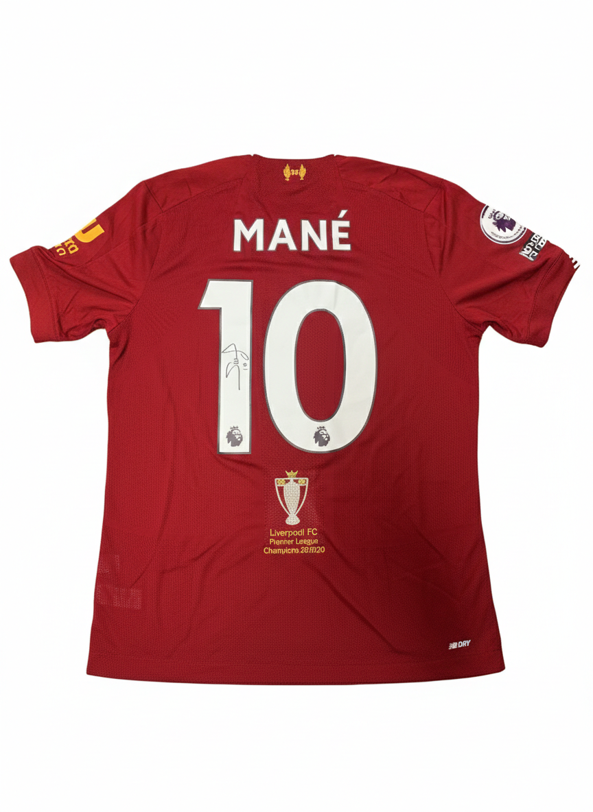 Sadio Mané Signed Liverpool FC 2019/20 Premier League Champions Jersey