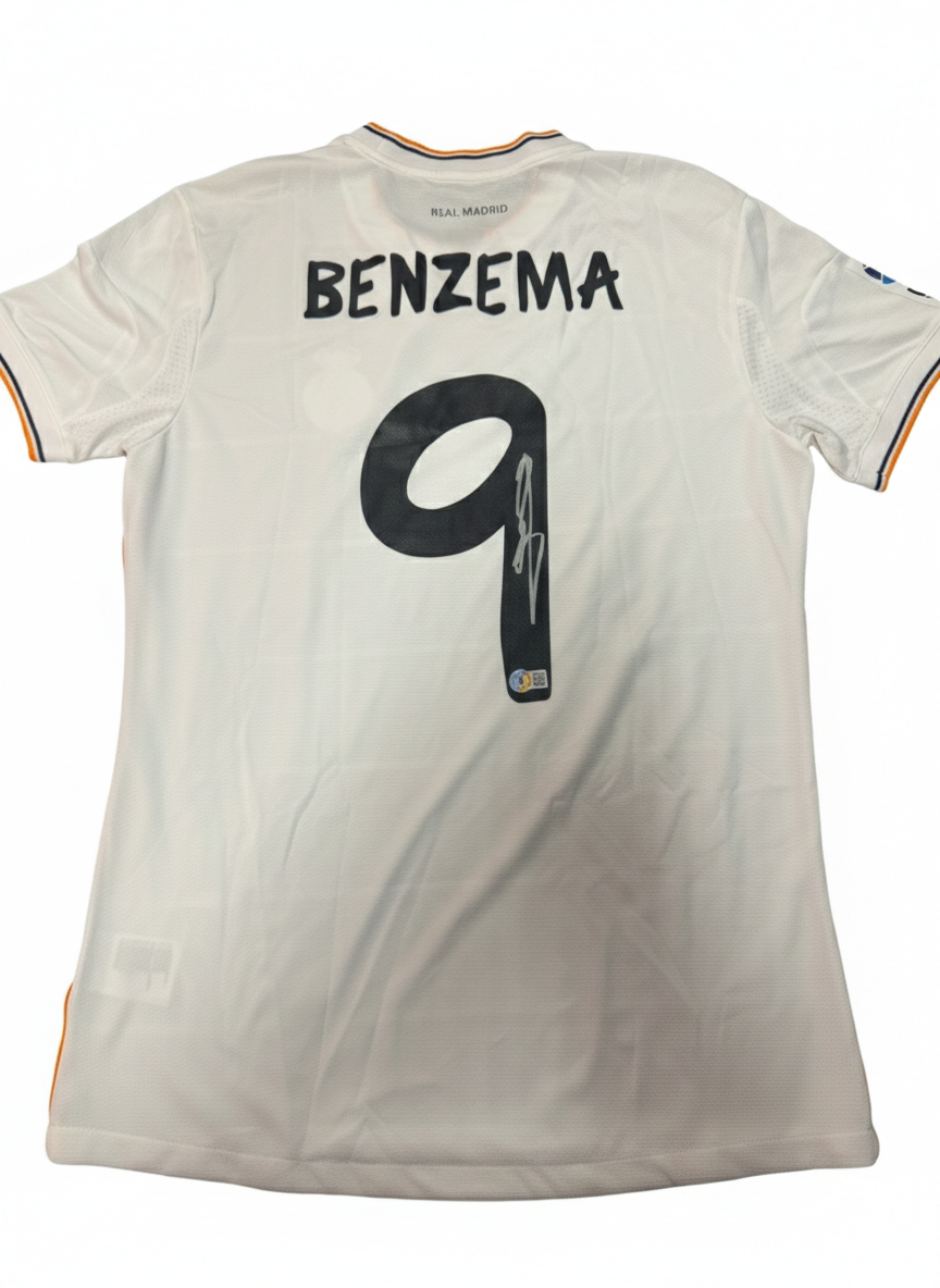 Karim Benzema Signed 2013/14 Real Madrid Player Issue Jersey