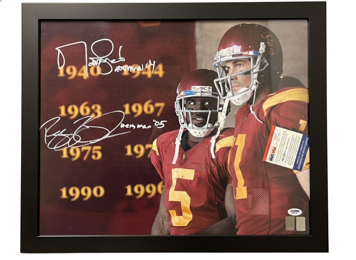 Matt Leinart & Reggie Bush Dual-Signed 16x20 USC Trojans Photo