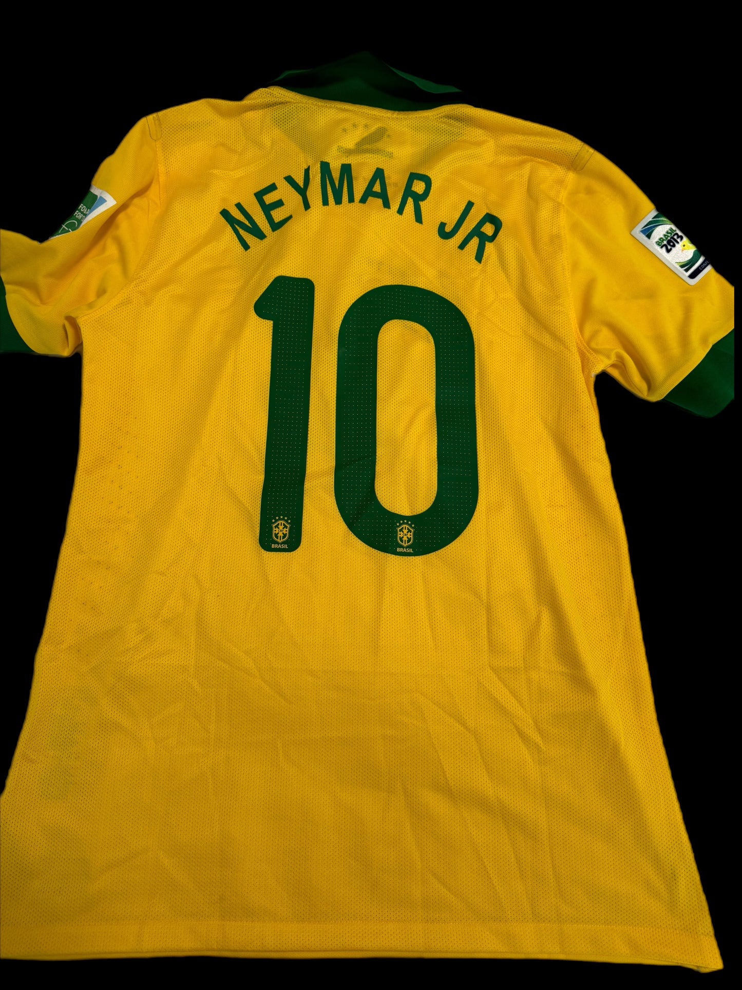 Neymar Jr. Signed & Inscribed Brazil Jersey – 2013 Match-Issued Confederations Cup (Beckett & MEARS Certified)