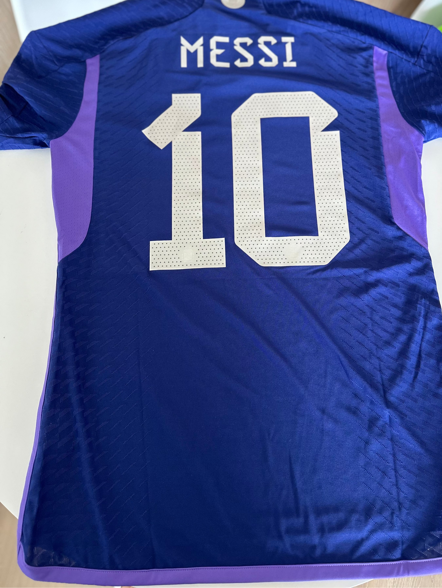 Lionel Messi Signed Player Issue Argentina Away Jersey