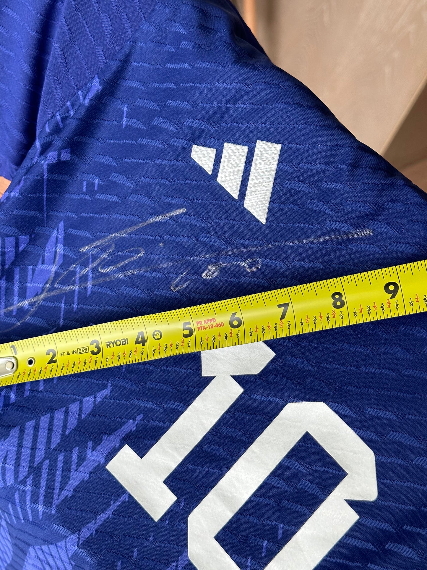 Lionel Messi Signed Player Issue Argentina Away Jersey