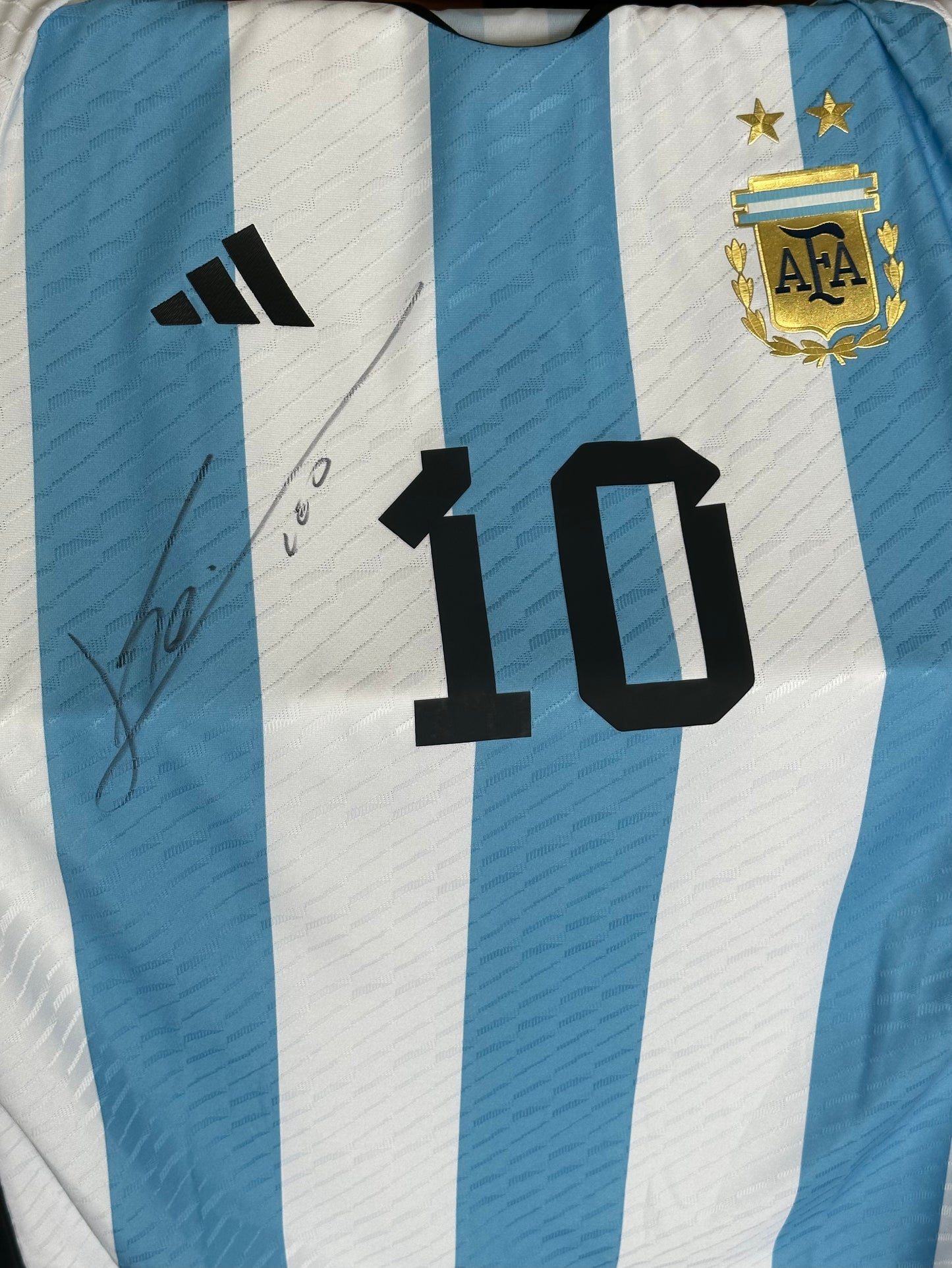 Lionel Messi Signed 2022  Player Issue Argentina Jersey