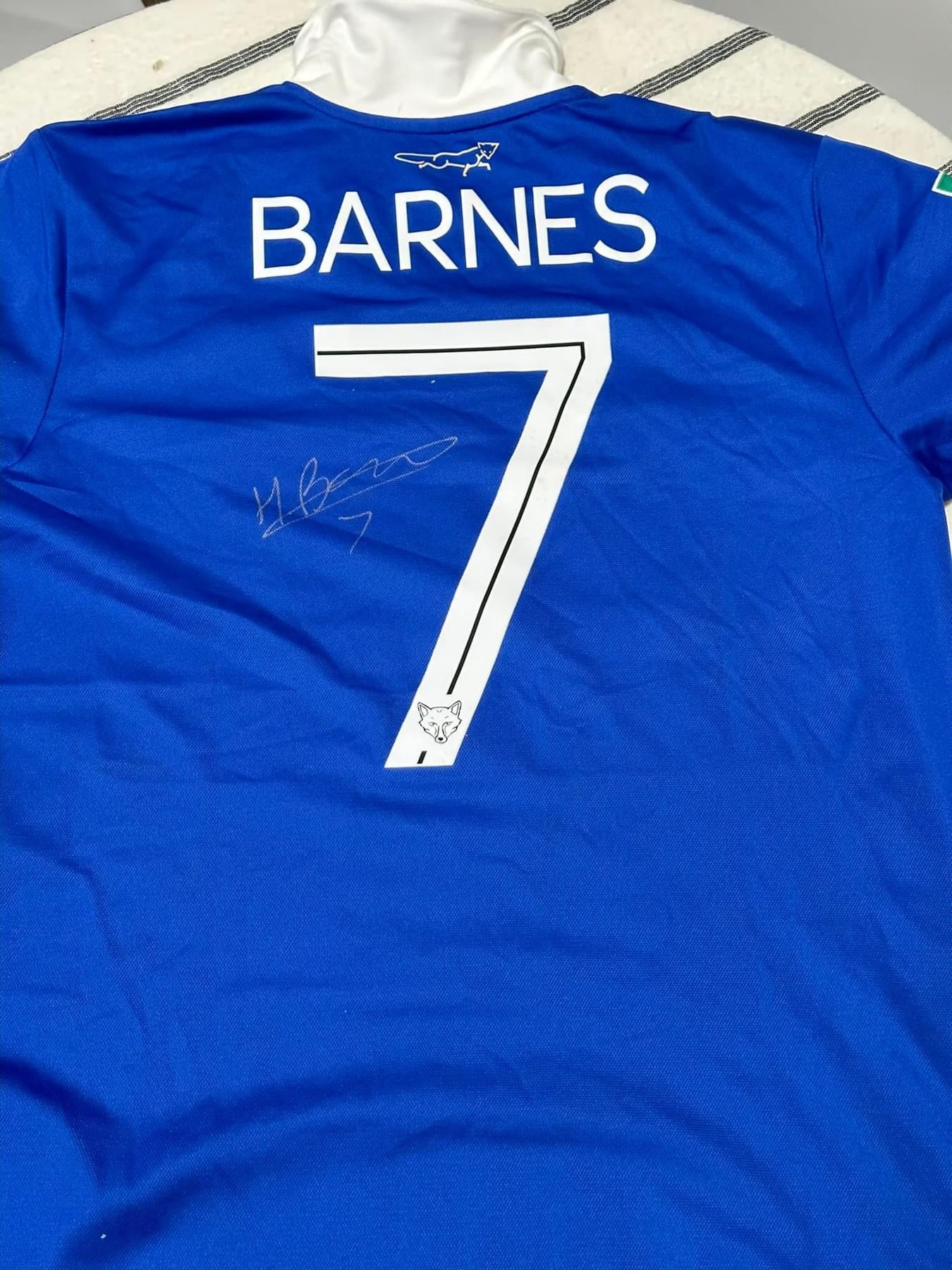 Harvey Barnes Signed Match-Worn Leicester City Jersey – Poppy Match Edition
