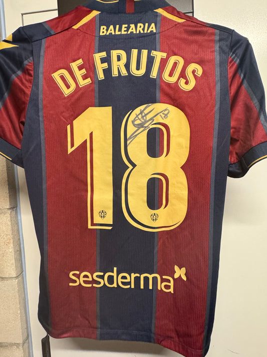 Jorge De Frutos Match-Worn & Signed Levante UD Jersey – Certified by MatchWornShirt