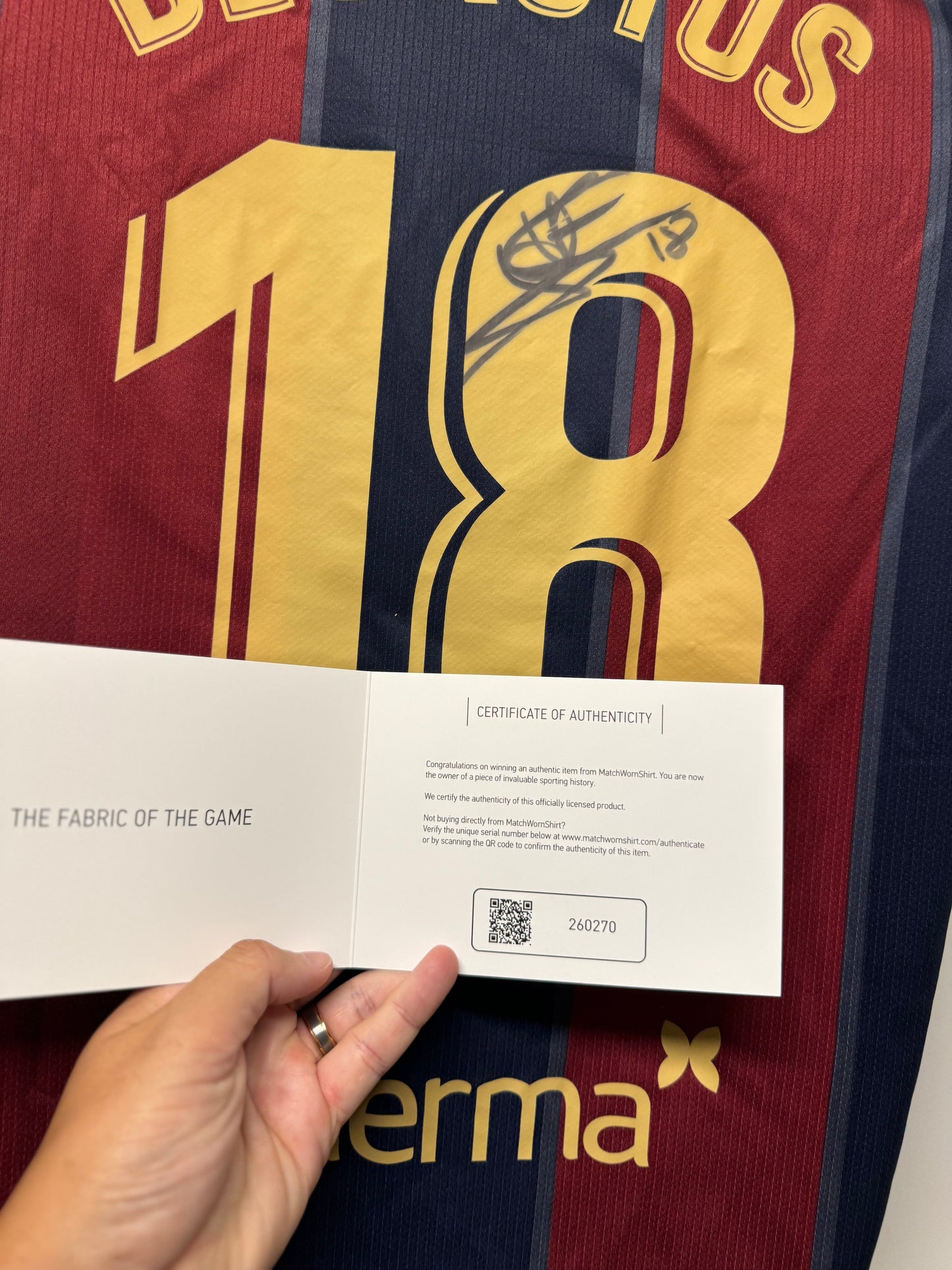 Jorge De Frutos Match-Worn & Signed Levante UD Jersey – Certified by MatchWornShirt