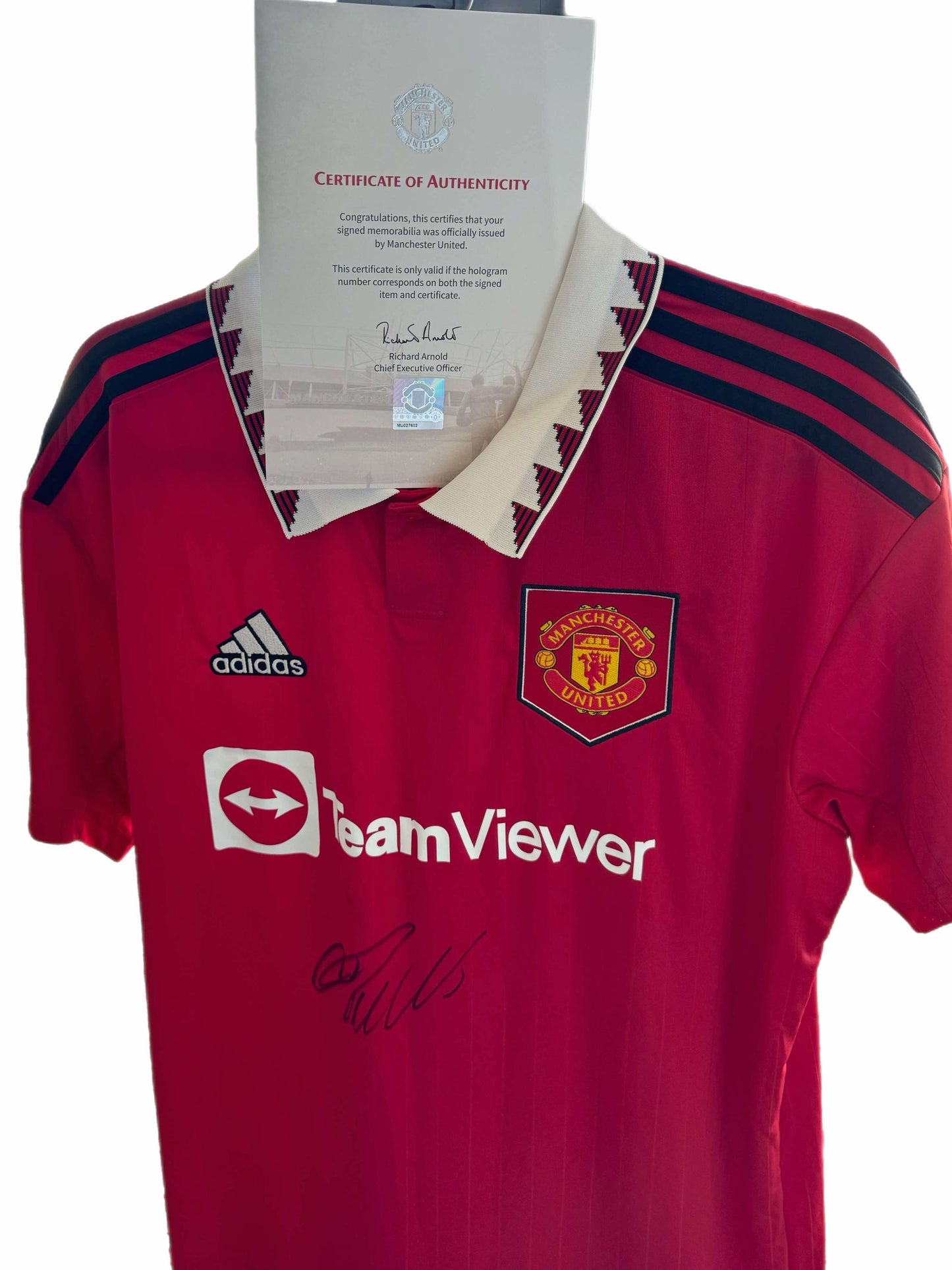 Cristiano Ronaldo Signed Manchester United Jersey – Official Club Certificate Included