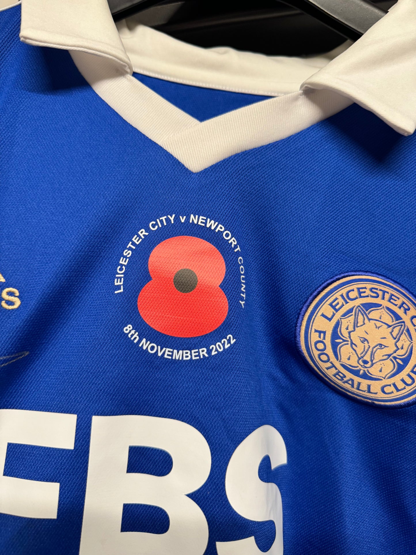 Harvey Barnes Signed Match-Worn Leicester City Jersey – Poppy Match Edition