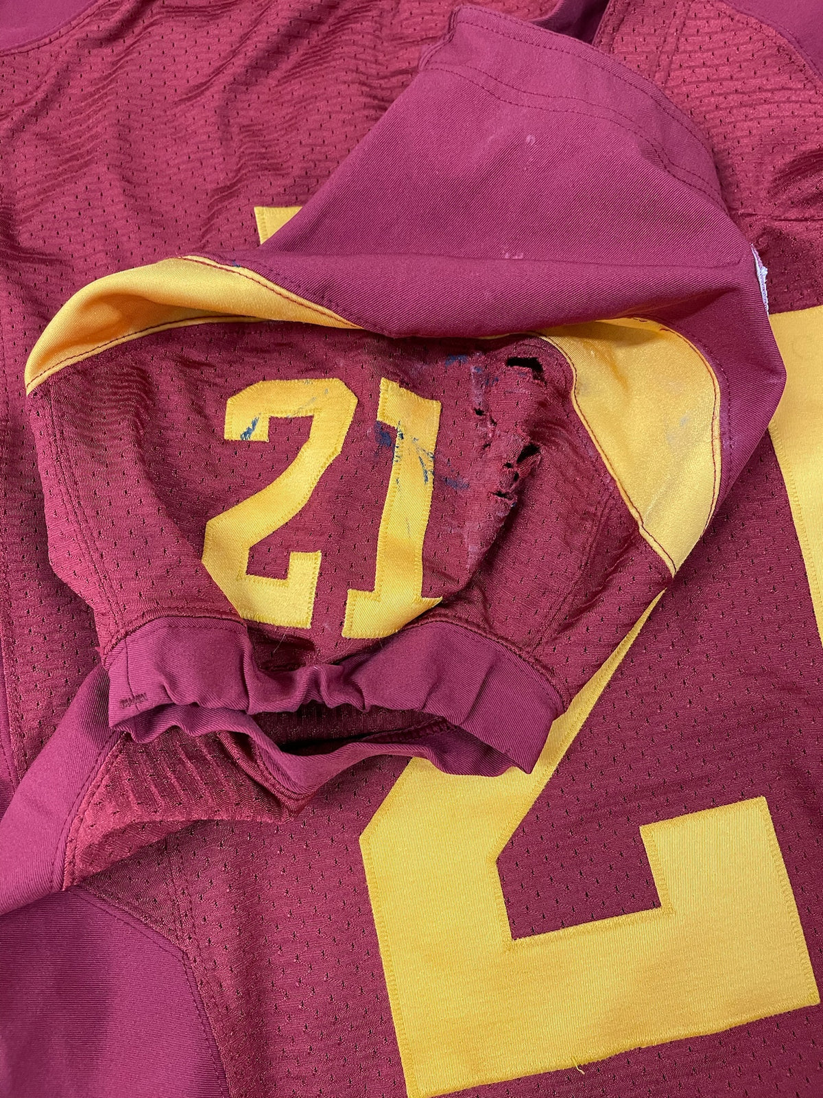 Allen Bradford Signed and Inscribed Game Worn 2010 USC Trojans Football Jersey