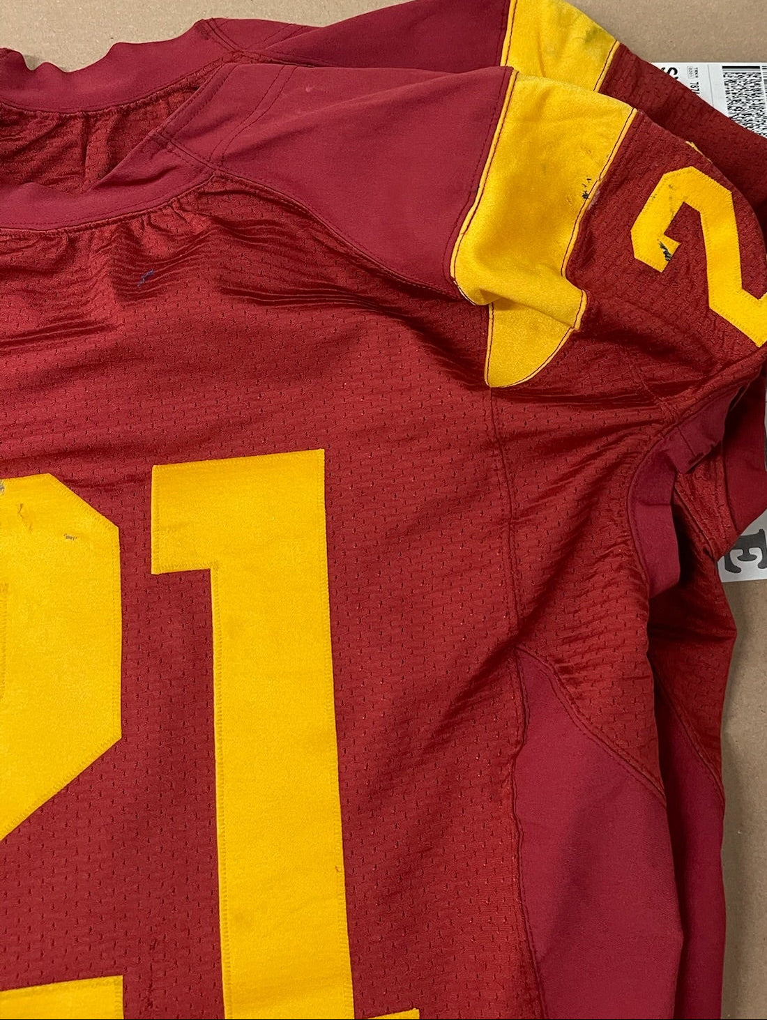 Allen Bradford Signed and Inscribed Game Worn 2010 USC Trojans Football Jersey