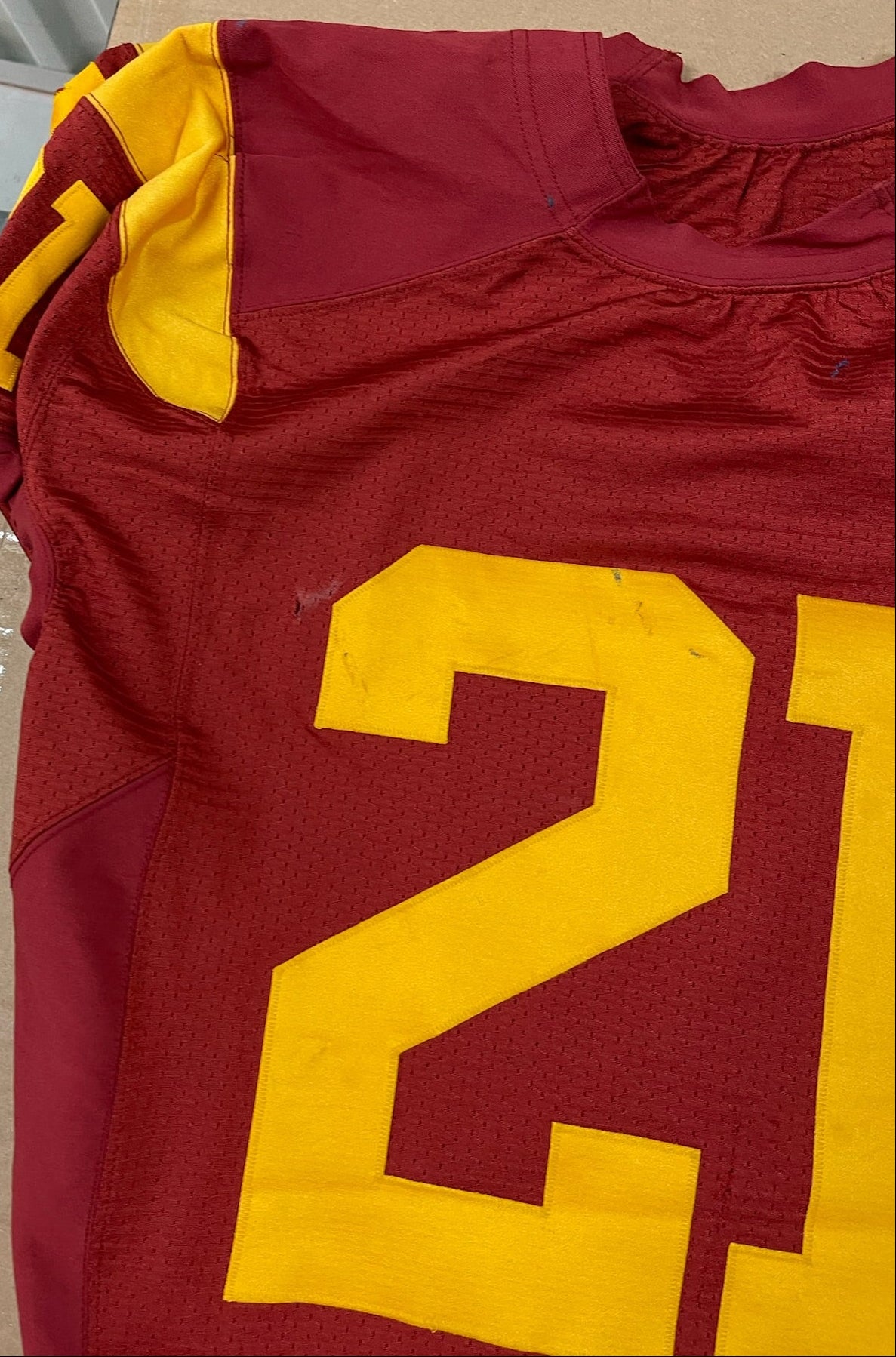 Allen Bradford Signed and Inscribed Game Worn 2010 USC Trojans Football Jersey