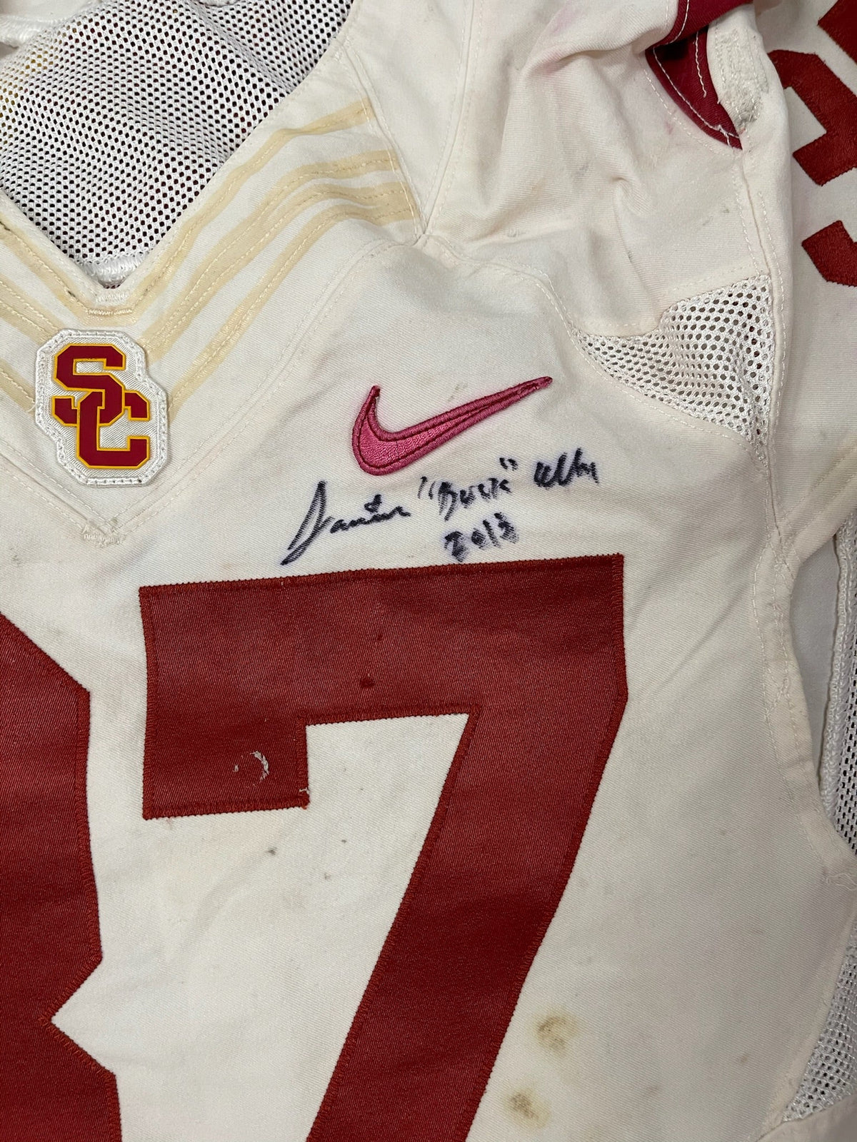 Buck Allen Signed Game Worn USC Trojans Football Jersey