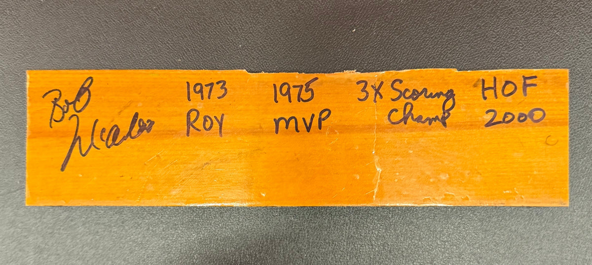 Game Used Floor and Wood Pieces Signed by NBA Hall of Famers - Collection Lot