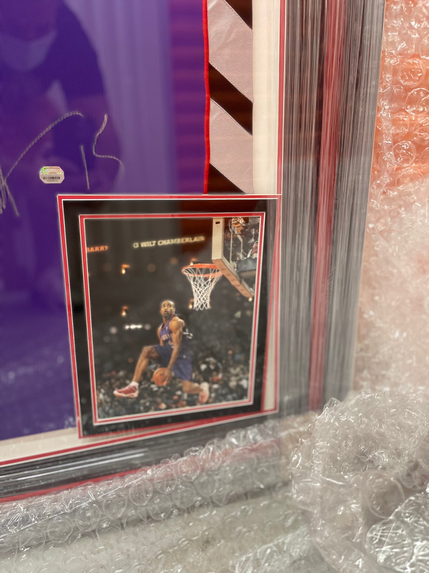 Vince Carter Signed and Framed Jersey