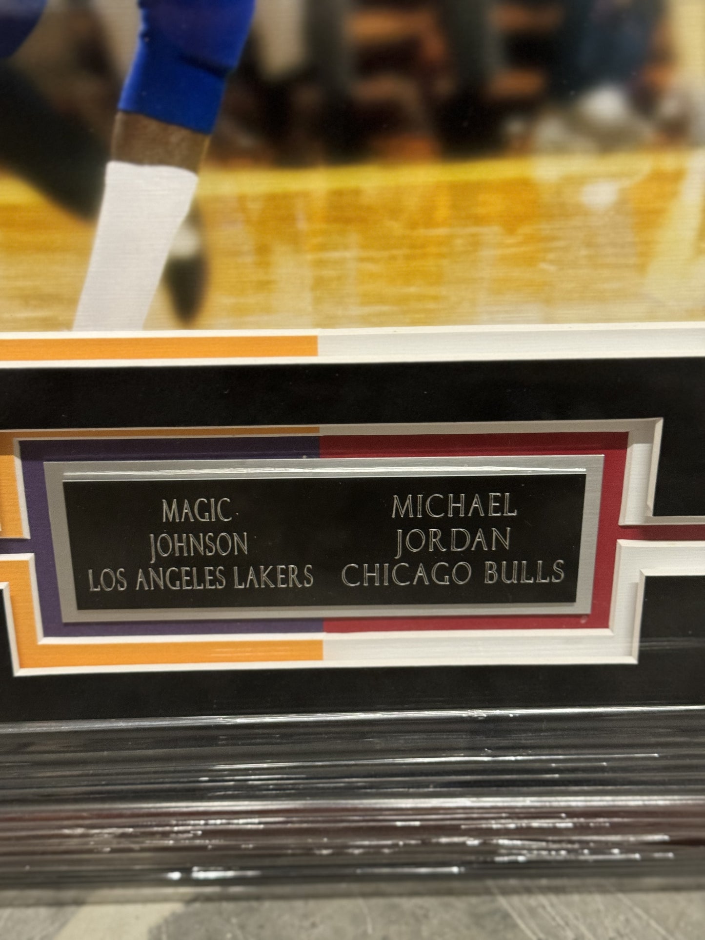 Michael Jordan and Magic Johnson Signed and Framed 20x24 Photo