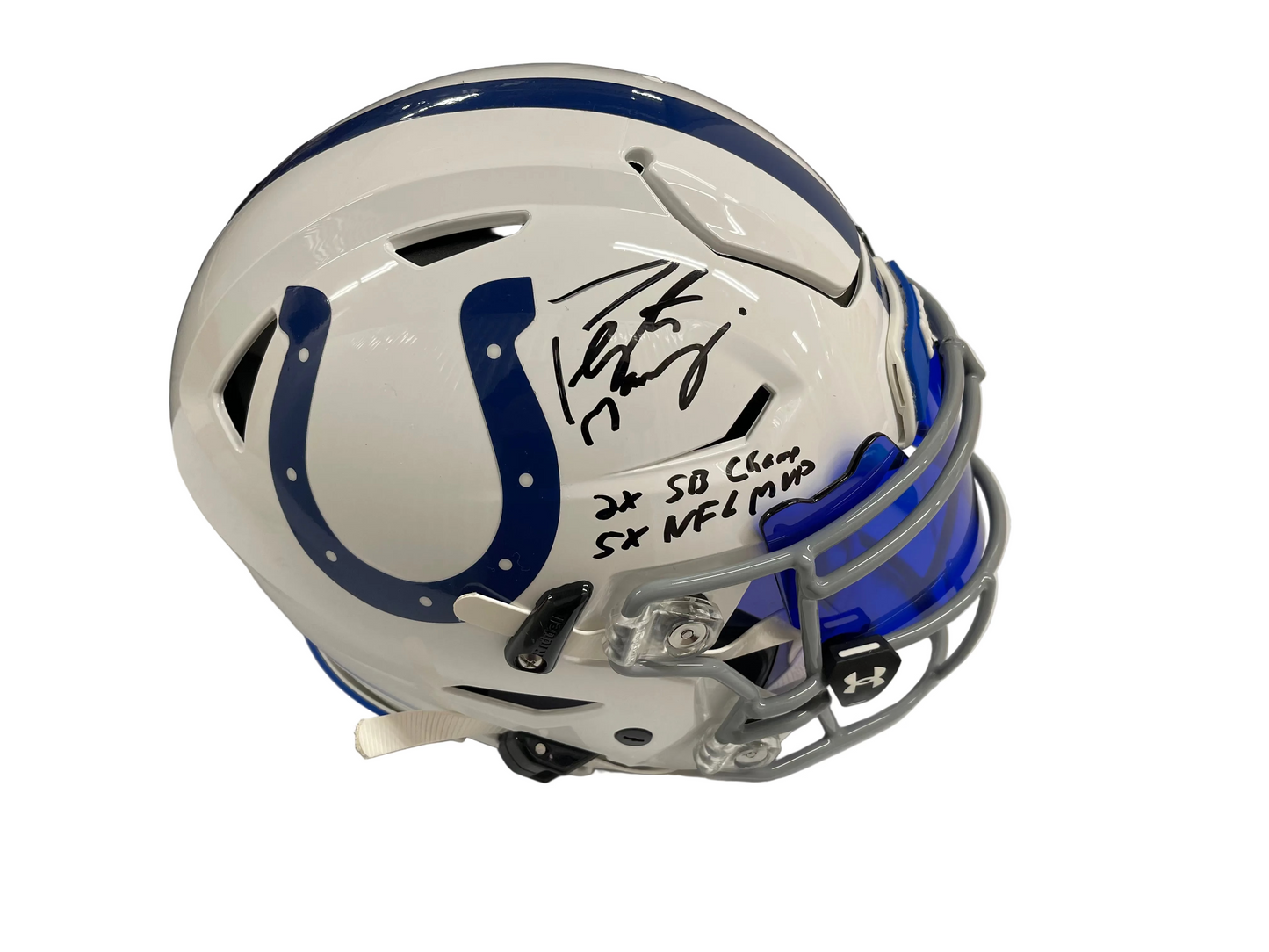 Peyton Manning Signed Speed Flex with 2 Inscriptions