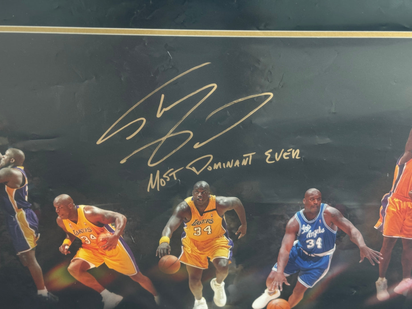 Shaquille O’Neal Signed 1-of-1 Career Tribute Photo (Framed + Beckett Authenticated)