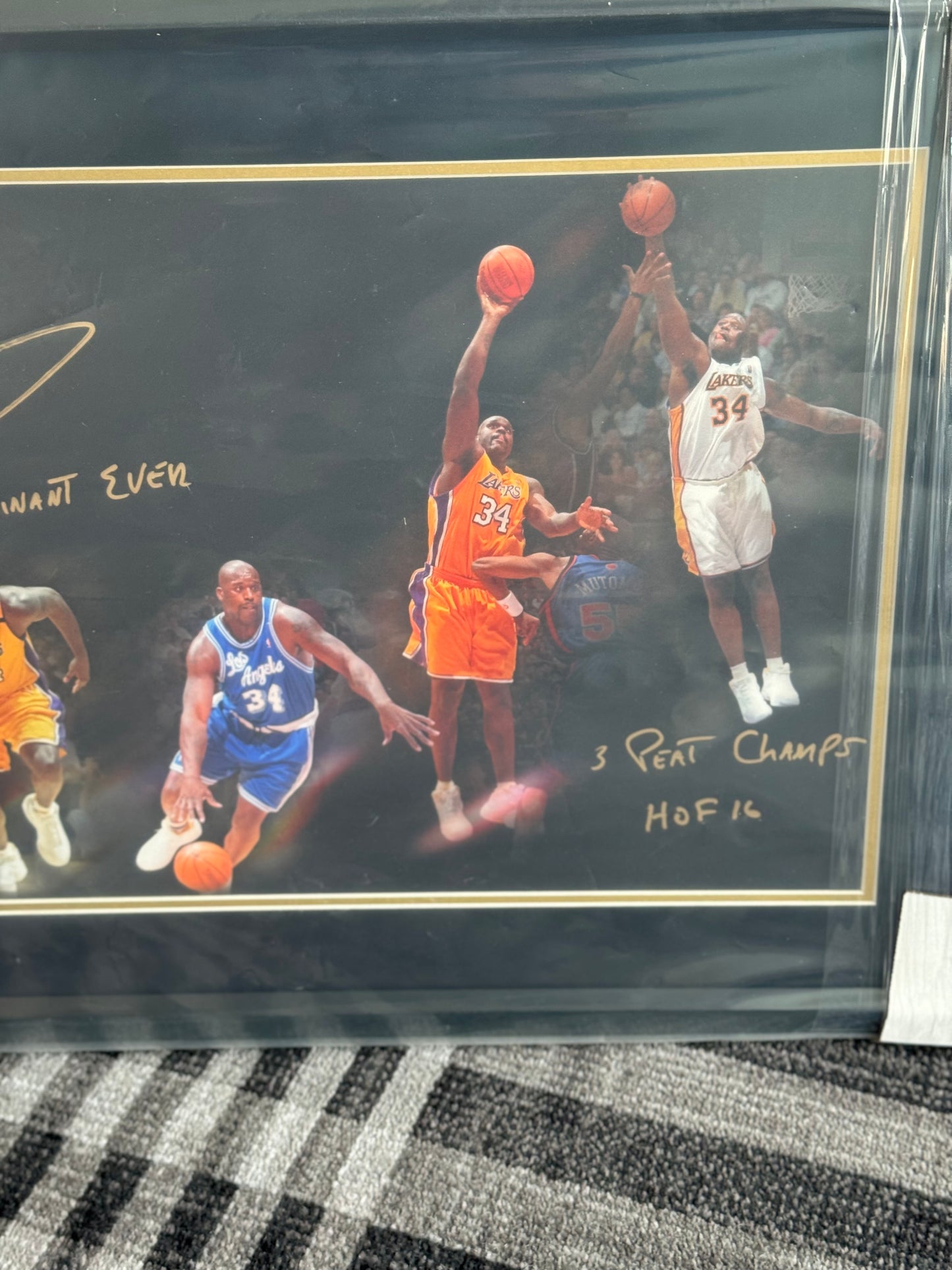 Shaquille O’Neal Signed 1-of-1 Career Tribute Photo (Framed + Beckett Authenticated)